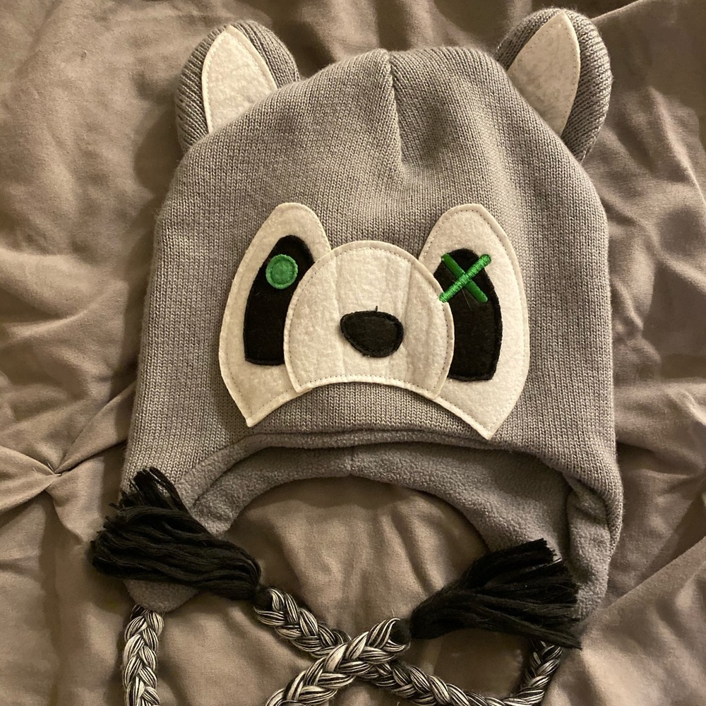 Raccoon beanie